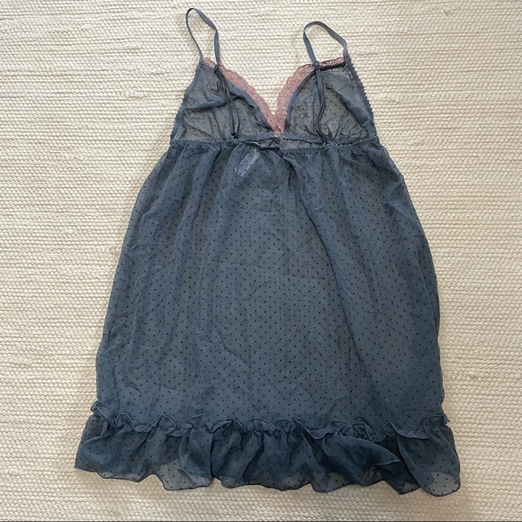 NWOT Gap Body Blue Sheer Baby Doll Sleepwear Size S/P - Picture 2 of 5